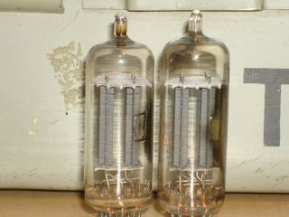 2 RCA 6FQ7/6CG7 CLEAR TOP VACUUM TUBES MATCHED/BALANCED PAIR USA STRONG 2