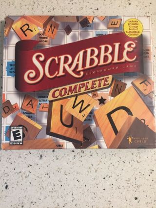 2005 Scrabble Crossword Complete By Cosmi For Pc - Vintage Computer Game Windows