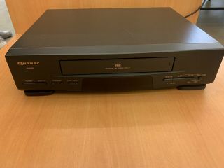 Quasar Vhq528 Vcr Video Cassette Recorder Hifi Vhs Player W/ Cables