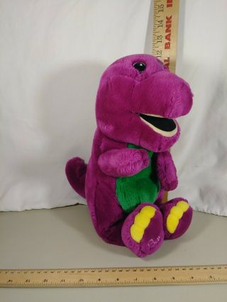 Barney Vintage 1992 Plush Stuffed Animal Purple Dinosaur Lyons Group 14 Inches