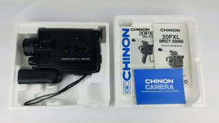 Chinon 20p Xl Direct Sound 8mm Video Camera No Mic Power Only