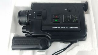 Chinon 20P XL Direct Sound 8mm Video Camera No Mic POWER ONLY 2