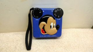 Vintage Mickey Mouse Novelty Radio Am Plays China