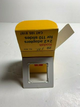 Kodak 2 X 2 Adapters For 110 Slides - Old Stock