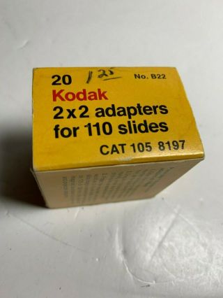 Kodak 2 x 2 Adapters for 110 slides - Old Stock 3