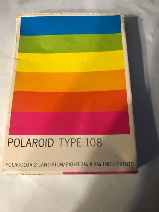 Polaroid Type 108 Polacolor Colorpack Instant Film Expired 9/1982