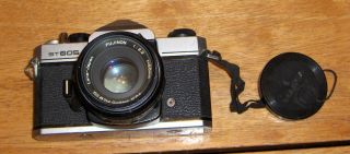 Fujica 35 Mm Camera St605 W/ 55mm Lens,  Case