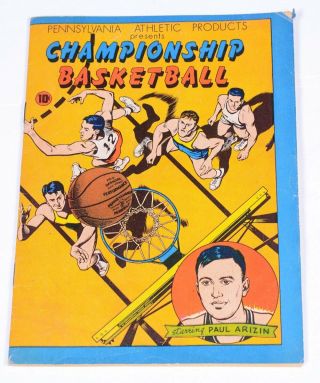 Vintage Pennsylvania Athletic Products Championship Basketball Comic Book