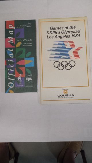1984 And 1996 Olympic Venue Maps (la And Atlanta)