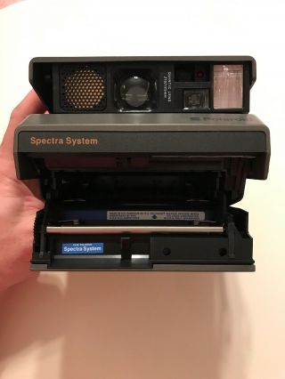 Vintage Polaroid Spectra System Camera - With Hand Strap And 3