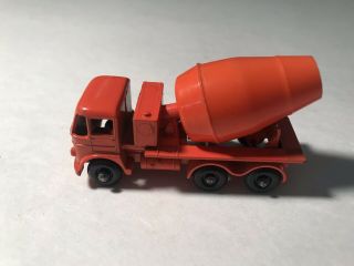 Orange Foden Cement Mixer Truck No.  26 Vintage Lesney Matchbox