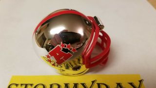 Riddell Pocket Pros Nfl Logo Red Afc Chrome Traditional Football Helmet Mini