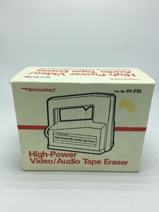 Realistic 44 - 233 High Power Video/audio Tape Eraser