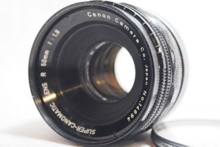 " Vintage " Canon - Canomatic R 50mm F1.  8 Lens For Canoflex W/filter