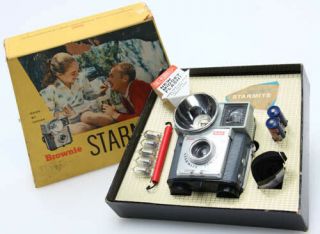 Kodak Brownie Starmite Camera Outfit W/box Vintage 1960 