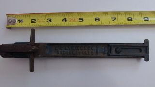 Vintage Ec Atkins Co Saw Setting Stake Sharpening Tool Holder /? Vice Clamp Tool