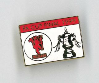 Manchester United Fc Soccer Pin - Fa Cup Final 1999 - England Football Badge
