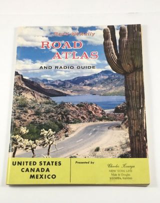 Rand Mcnally Road Atlas And Radio Guide 1959
