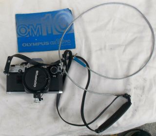 Vintage Olympus Om10 Fc Om10fc Camera With Lens & Accessories