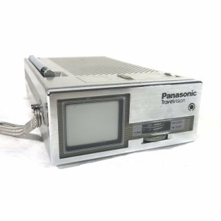 Vintage 1982 Panasonic Travelvision Mini Hand Held Tv Tr - 1010p Television 80s