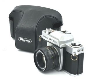 Ricoh Singlex Ii 35mm Slr Film Camera With Tokina El 28mm 2.  8 Lens On