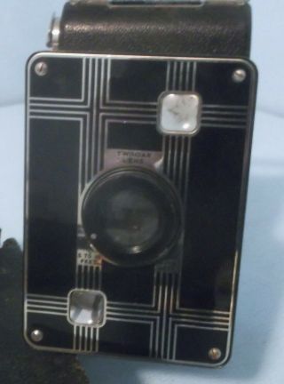 Vintage Jiffy Kodak Six - 20 Folding Camera w/ Brownie Case Very 2