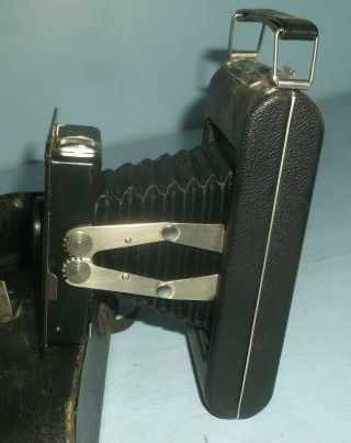 Vintage Jiffy Kodak Six - 20 Folding Camera w/ Brownie Case Very 3