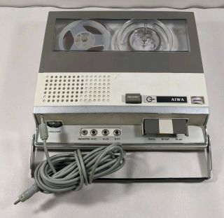 Vintage Aiwa Tp - 703 Portable Reel To Reel Recorder Travel Parts