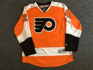 Matt Read - Philadelphia Flyers - Reebok Home Orange Jersey L Large