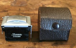 Vintage Ihagee Camera Viewfinder Dresden Germany Org Leather Box Exakta