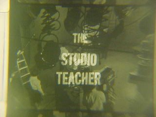 Studio Teacher - 16mm Educational Film - Television Production School
