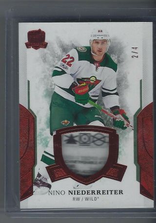 2017 - 18 Ud The Cup Nino Niederreiter Game Tag Minnesota 2/4