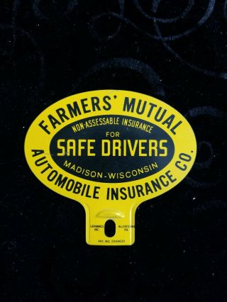 Farmers Mutual Automobile Insurance Co.  License Plate Topper Hs