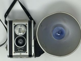 Kodak Duaflex Ii Vintage Camera With Kodet Lens With Flash / 1947 - 1950