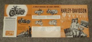 Vintage Motorcycle Harley Davidson 1940 