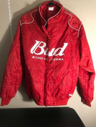 Chase Authentics Budweiser Dale Earnhardt Jr.  Nascar Jacket Size Xxl