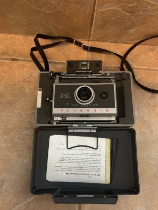 Vintage Polaroid Land Camera,  Model 340 with Carrying case,  NR 3