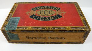 Vintage Harvester Cigars Vintage Cigar Box 10 Cent Cigars