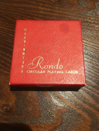 Vintage Waddington Rondo Circular Playing Cards - Complete