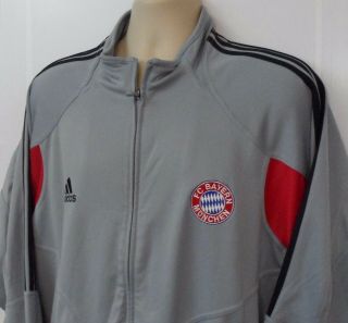 Mens Adidas Fc Bayern Muchen Track Jacket Full - Zip Long Sleeve Size Xl Futbol