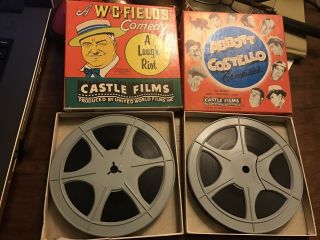 Vintage W C Fields & Abbott Costello,  Comedy Movies,  8mm 16mm Castle Films Set 2
