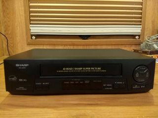 Sharp Vc - A410u Vcr Vhs Player/recorder No Remote Perfectly Very