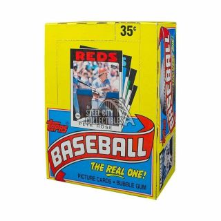 1986 Topps Baseball Wax Box 36 Packs Authentic