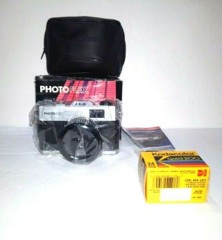 Photoflex Mx - 35 Fixed Lens 35mm Camera Nos Box & Case Roll Film Vintage