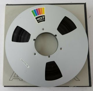 Ampex 407 10 1/2in Metal Reel For 1/2in Tape Boxed,  Tape