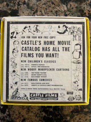 Vintage Castle Films Woody Woodpecker Box Car Bandit 8mm Home Movie Jan 1966 2