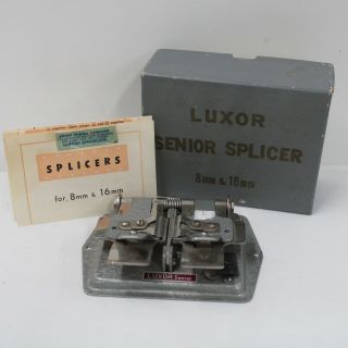 Luxor Senior Camera Film Splicer Suitable For 8mm And 16mm Film 565