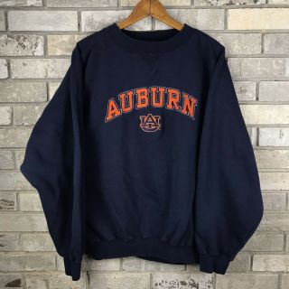 Vintage 90s Auburn University Tigers Mens Xl Sweatshirt Pullover Crewneck Ncaa