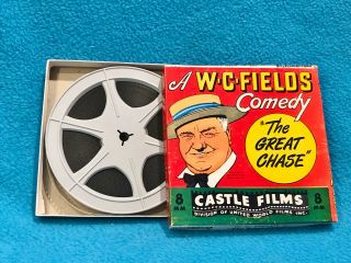 Vintage Castle Films - W.  C.  Fields In The Great Chase - 8mm - No.  813