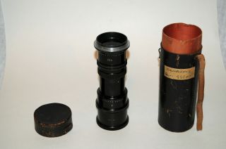 C.  P.  Goerz Berlin Viib Tele - Negativ F = 75mm Antique Camera Telephoto Lens